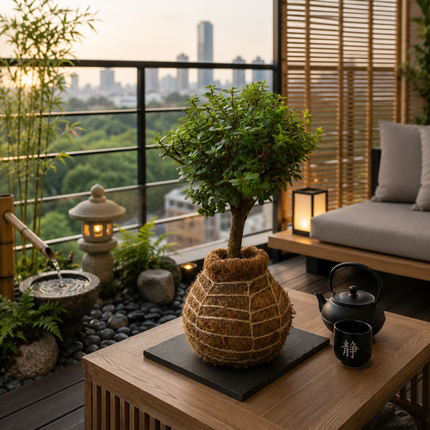 Jade Plant Kokedama grown and made in Kenya by TropicalOrchids254